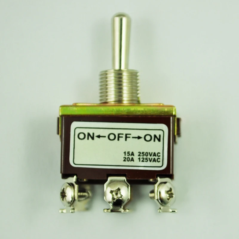 DPDT ВКЛ/ВЫКЛ/вкл 3 положения 6 винтовых клеммы переключателя AC 250V 15A|Реле| |