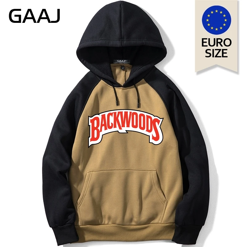Raglan Khaki Новинка, мужская толстовка с капюшоном, европейский размер США, брендовая флисовая толстовка с капюшоном, уличная Мужская толстовка, более размера d, Зимние флисовые толстовки для мужчин - Цвет: Raglan Khaki
