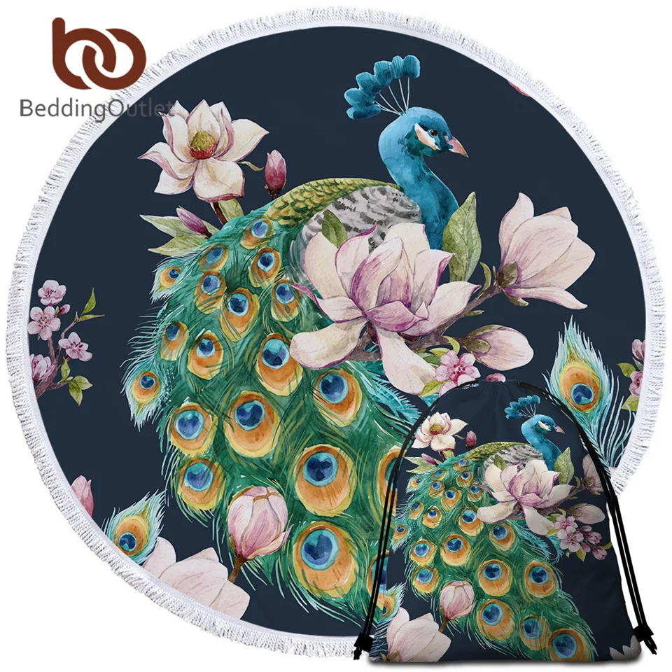 Постельное белье Outlet Павлин полотенце &quotПтица&quot Ванная комната Цветущая сакура