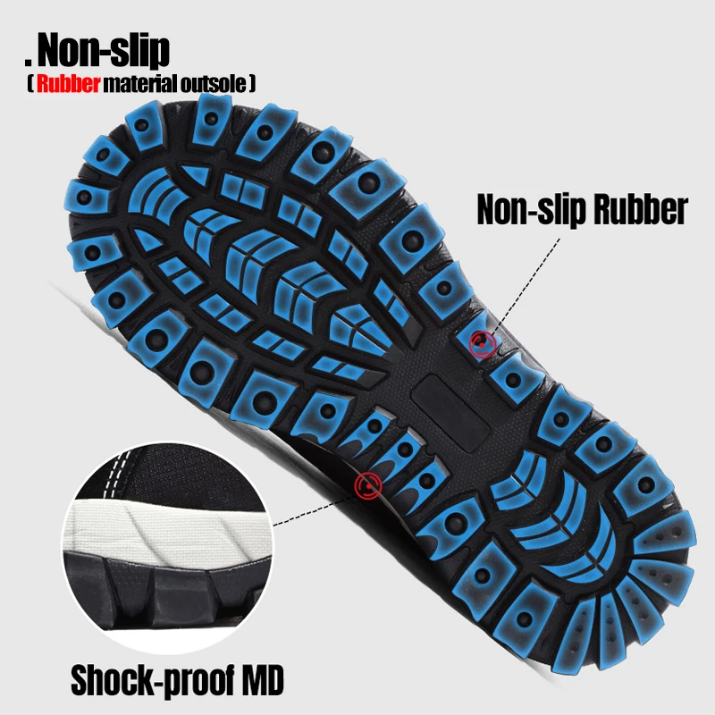 Мужские рабочие ботинки LARNMERN защитные со стальным носком удобные легкие