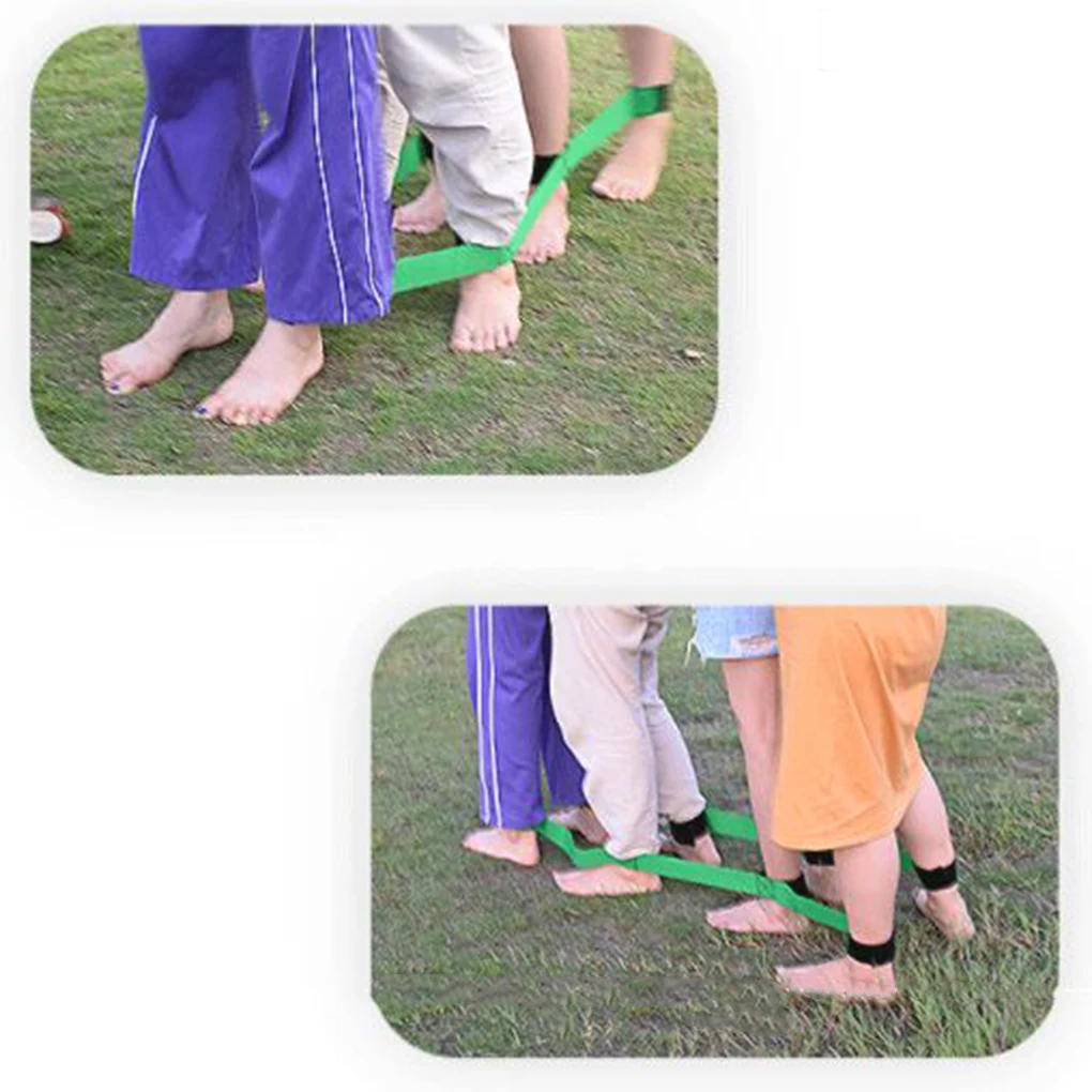 

2pcs/set 4 Legged Race Bands Outdoor Kids Adults Birthday Team Party Games Fun Sports Leggings Game Ribbon