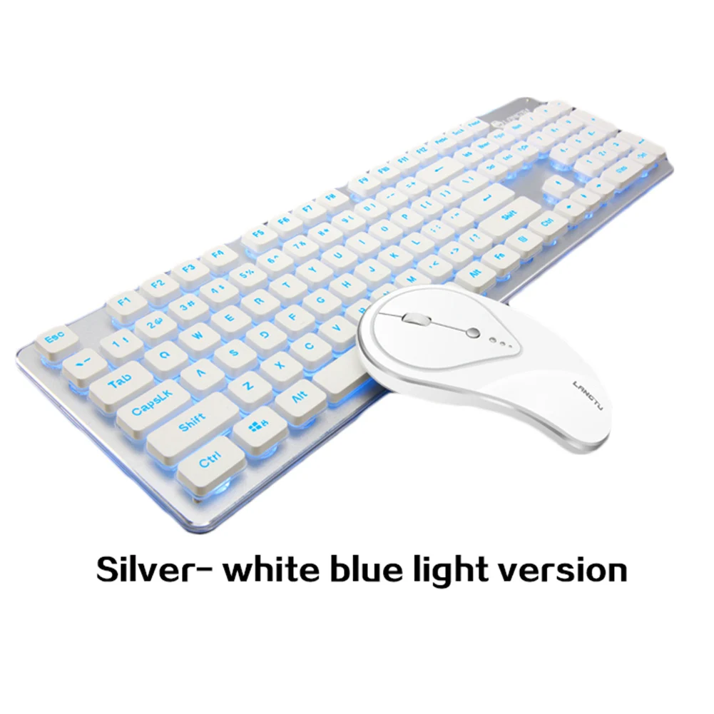 Backlit Type 1 Беспроводная Bluetooth цветная клавиатура с подсветкой мышь комбо тихий Keystroke домашний рабочий стол компьютер Бесшумная Клавиатура тонкая мышь комплект - Цвет: Backlit Type 1