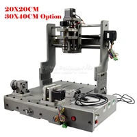 mini diy cnc 3040 router kit 4axis usb pvc frame pcb engraving milling machine for woodworking carving cutter metal drilling