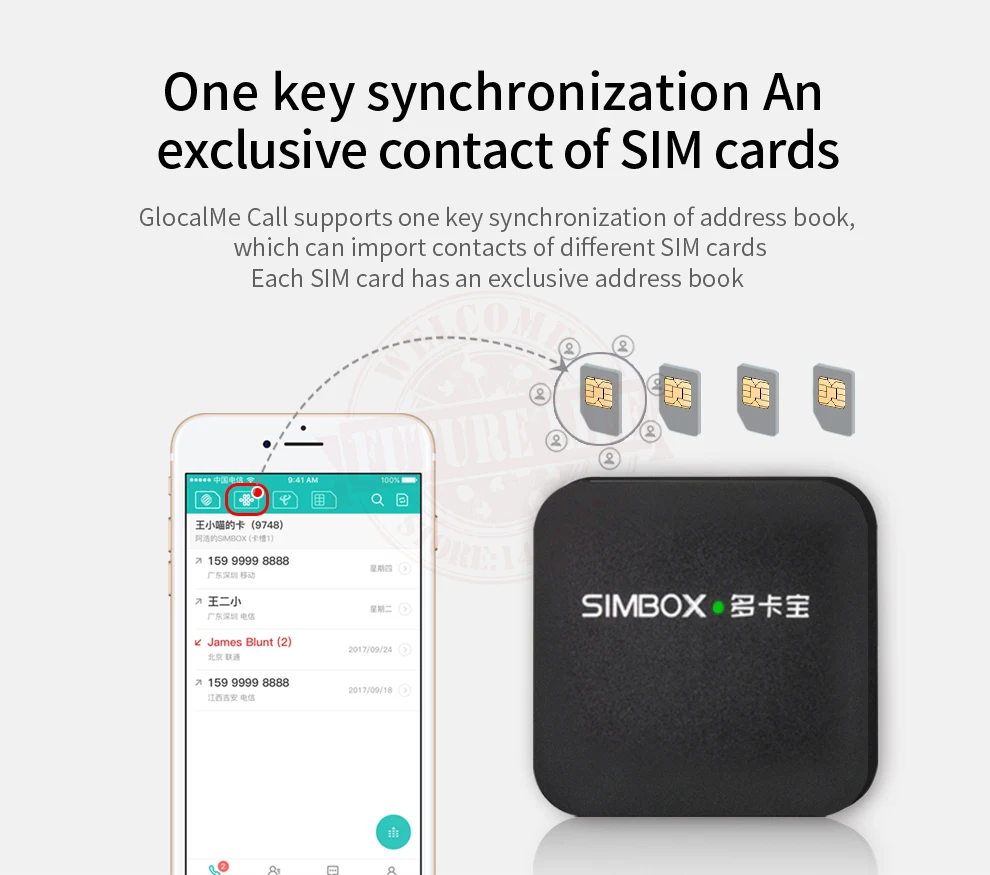 Glocalme вызов мульти сим двойной режим ожидания нет роуминга за рубежом 4G SIMBOX для iOS и Android, нет необходимости носить с собой, Wi-Fi/данные для совершения звонков и SMS