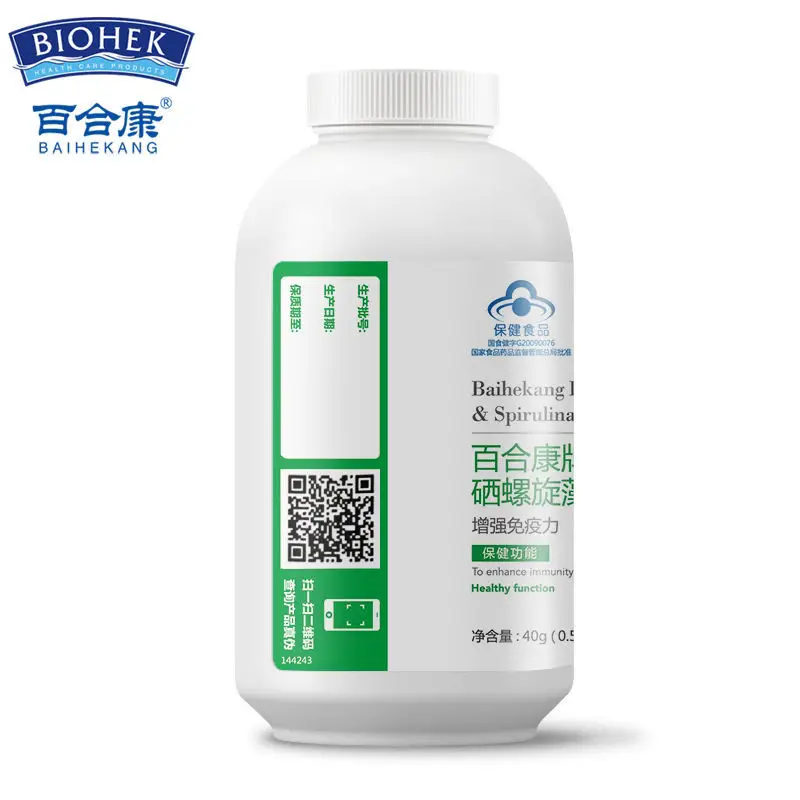 Натуральный органический экстракт Порошка Спирулины таблетки добавка уменьшает