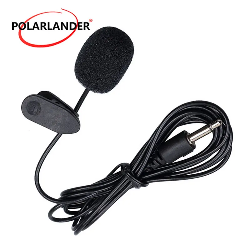

Mini Collar Microphone 2.5M for Car Radio for PC Notebook Black 3.5mm Hot Selling Clear Mic With USB Cable Anti-wind Cap