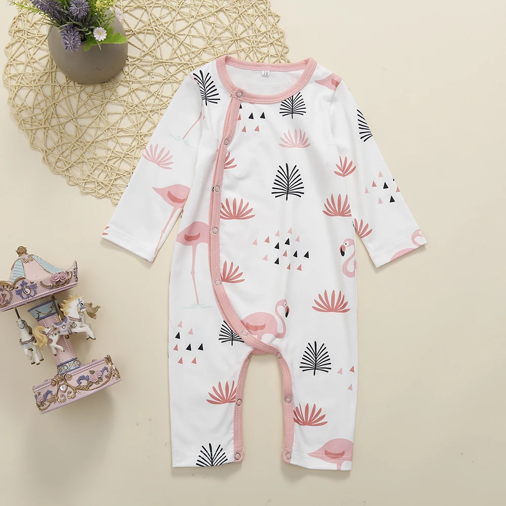 New Kids Clothes 2019 Sleep Girls Autumn USToddler Infant Unisex 0-3T Baby Kid Cotton Flamingo Pajamas Sleepwear Night |