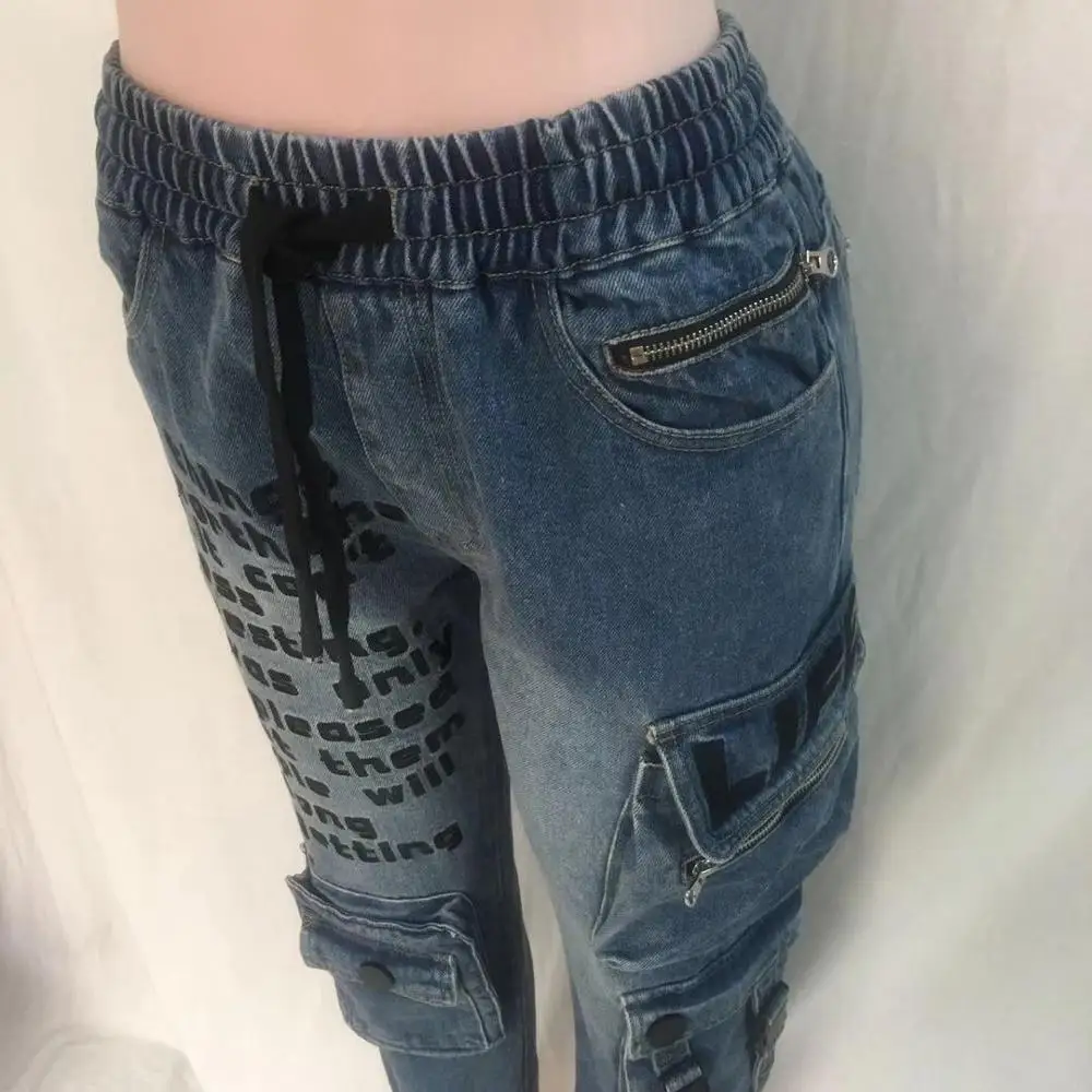 Джинсовые брюки карго женские джинсы женская уличная хиппи| |