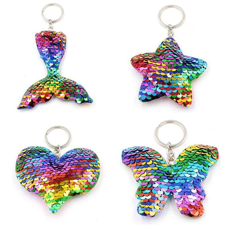 1 @ # новый модный брелок с блестками для мужчин и женщин автомобиля подвески