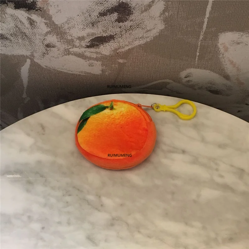 Милый маленький 8 см фруктовый мешок для монет плюшевый Кошелек маленькой