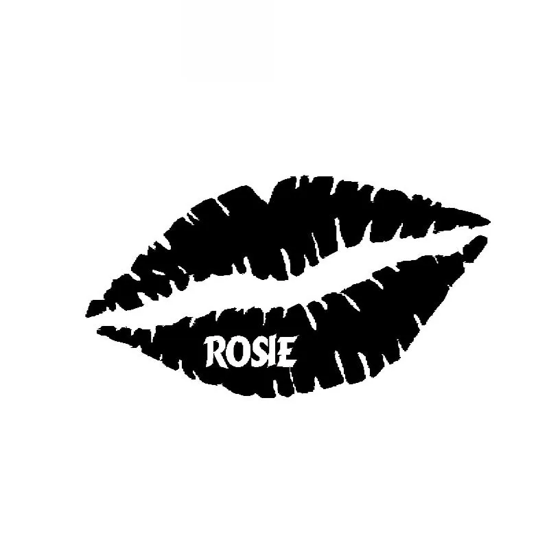 

Hot Girl Kiss Me Car Stickers Fashion Style Car Pop Car Stickers Pvc Decals Suitable for All Kinds of Cars Black/white, 12cm*7cm
