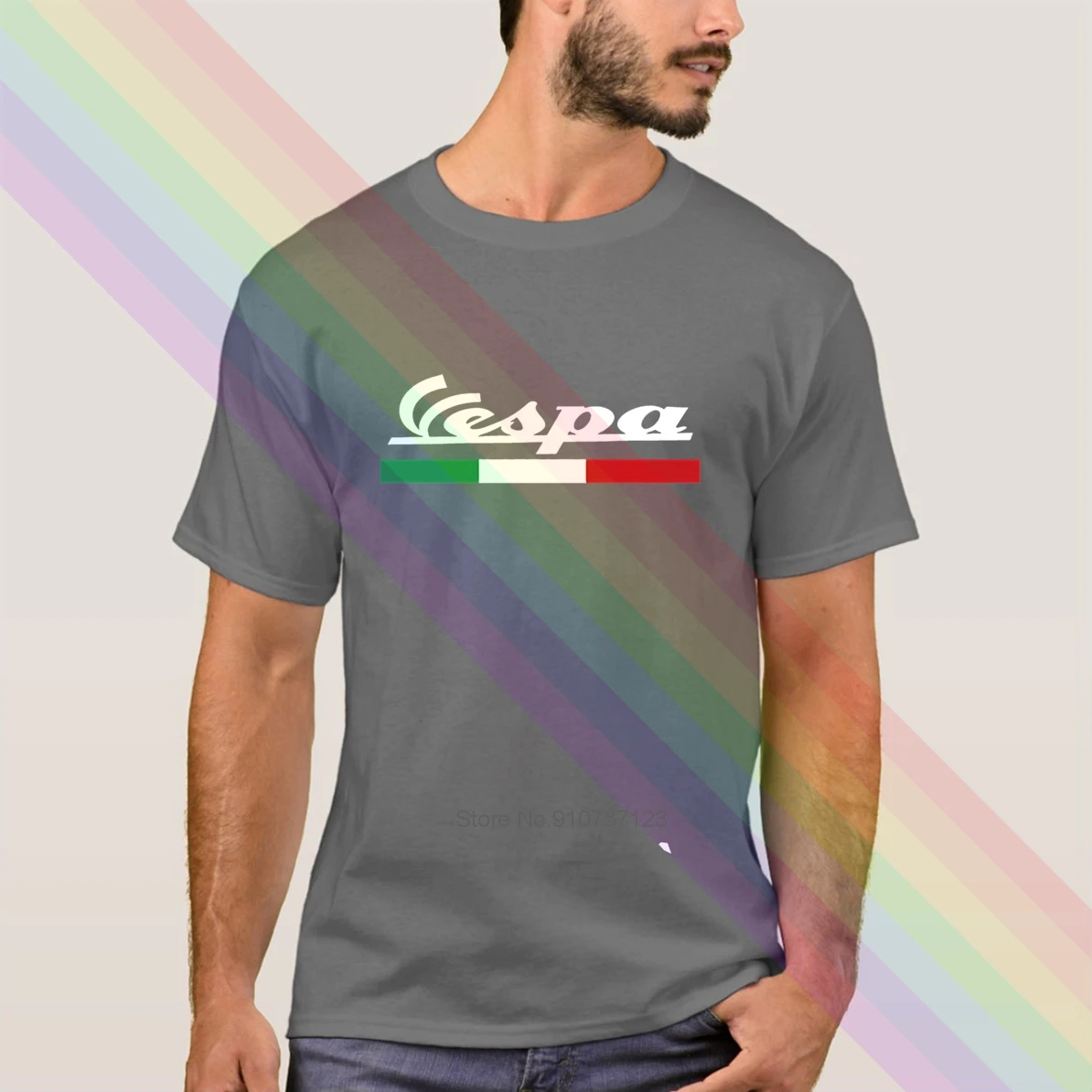 Новинка 2020 летняя повседневная футболка Vespa одежда из 100% хлопка Футболка женская