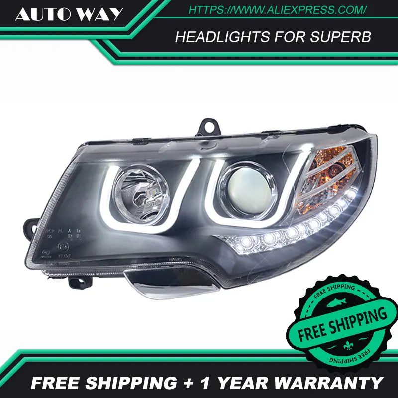 Автомобильный Стайлинг светодиодные лампы HID Rio Skoda превосходные фары чехол для