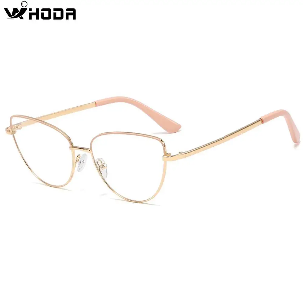 WIHODA 2021 Ретро трендовые металлические плоские зеркальные очки кошачий глаз es Frame