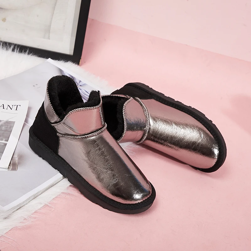 2019/Новая женская обувь Модные ботильоны на шнуровке платформе милые зимние