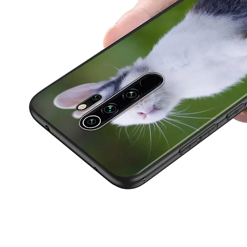 Чехол для Xiaomi Redmi Note 9 9S Max 8T 8 7 6 5 Pro 5A 4X 4 мягкий черный чехол с милым кроликом |