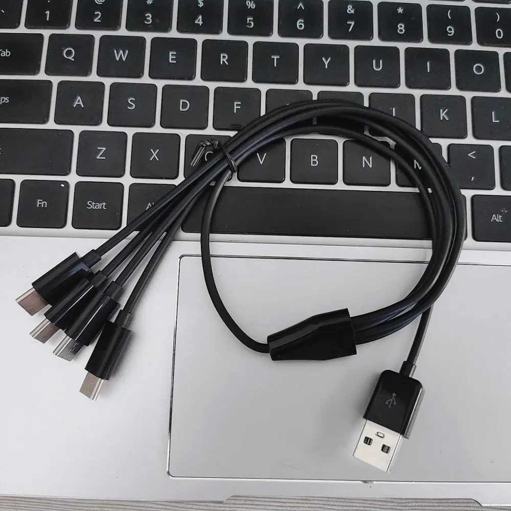 2 шт./лот 50 см usb к 4 тип-c кабель для зарядки | Электроника