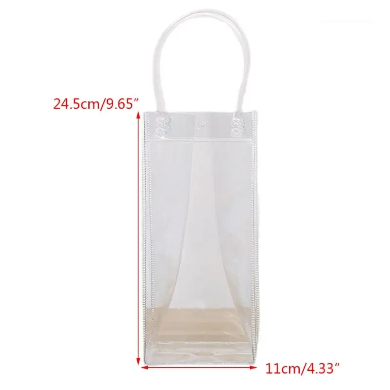 

Collapsible Clear Bag Easy Cleaning Wine Pouch for Cooling Wine Beer Whiskey Hot