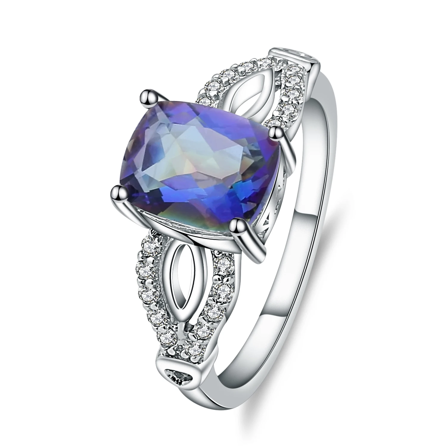 Драгоценный камень балет 2.20Ct натуральный голубиный мистический кварцевый