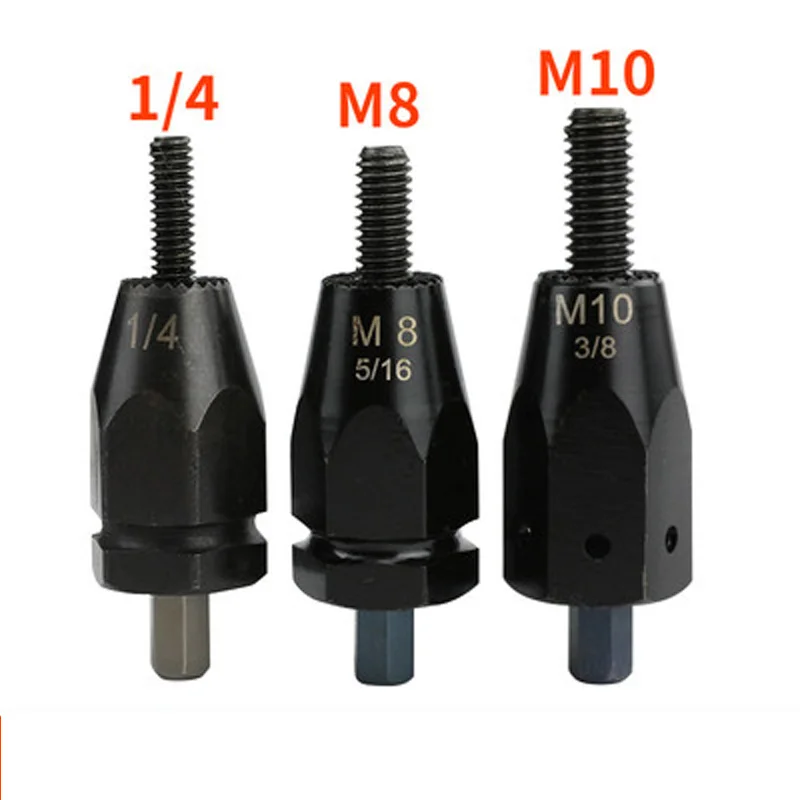 

HIFESON M3-M12 32/5 3/16 1/4 5/16 3/8 1/2 Air Pneumatic Rivet Gun Adapter Head Part for Rivet Guns Tool Accessories