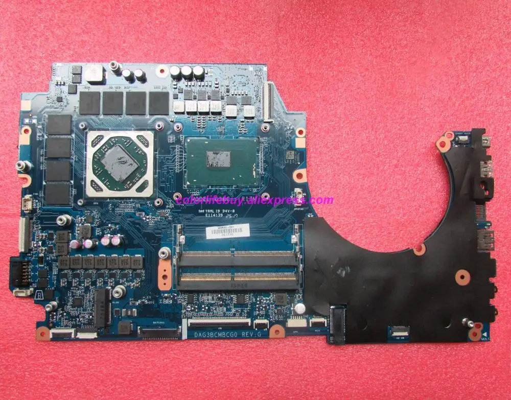 

Genuine 929522-601 929522-001 DAG3BCMBCG0 RX580 8GB i7-7700HQ Motherboard for HP 17 17T-AN000 17-AN012DX 17-AN030CA NoteBook PC