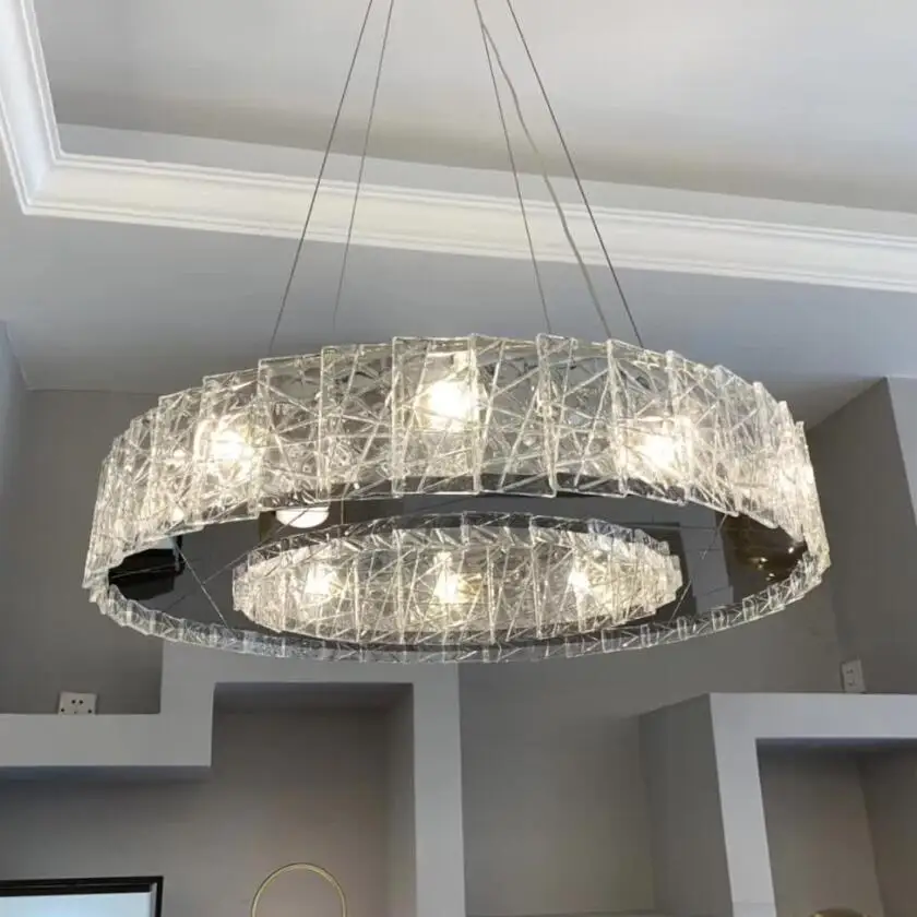 Хрустальная люстра современная стеклянная ручной работы для американского
