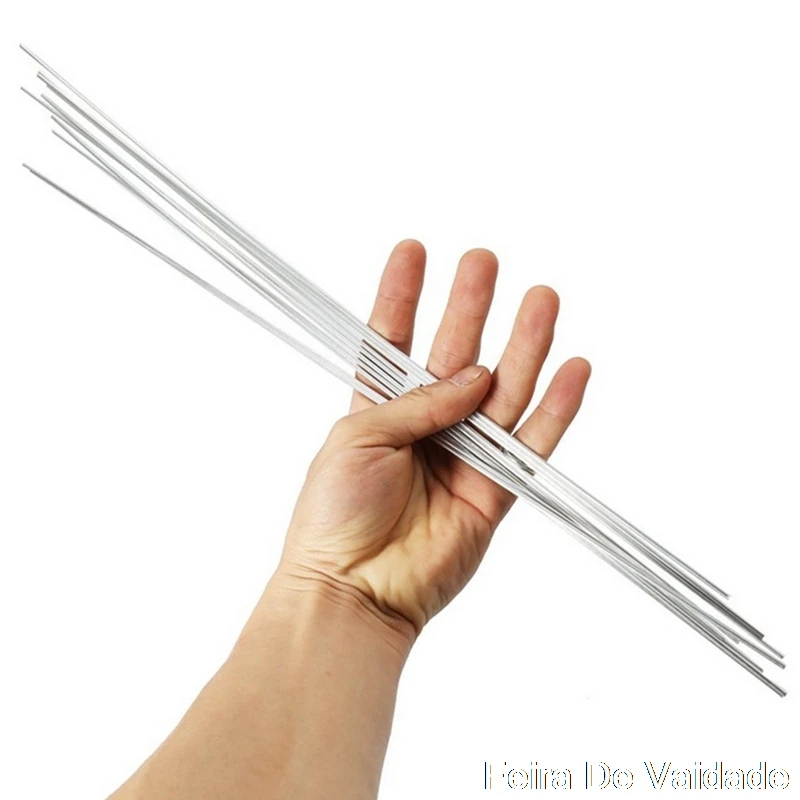 

10pcs Low Temperature Easy Melt Aluminum Welding Rods Weld Bars Cored Wire 1.6mm/2mm Rod Solder for Soldering Aluminum