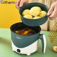 household electric cooking machine 1 2 people hot pot singledouble layer non stick pan multifunction electric rice cooker