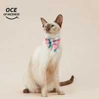 petkit color tie cat collar soft velvet bowknot puppy chihuahua collar with bell adjustable buckle cat bow tie pet accessories