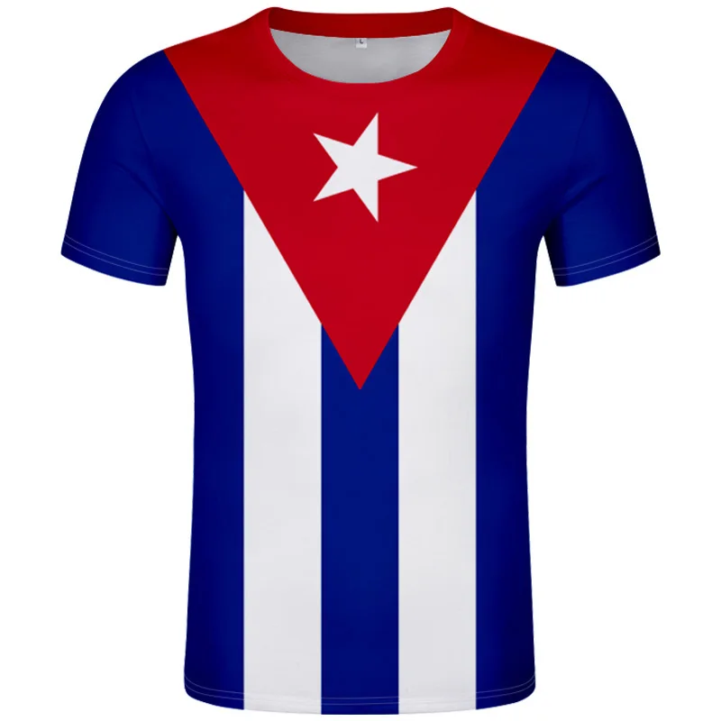 

Cuba T Shirt Diy Free Custom Made Name Number T-shirt Nation Flags Spanish Country Cu Ernesto Guevara Print Photo Cuban Clothing