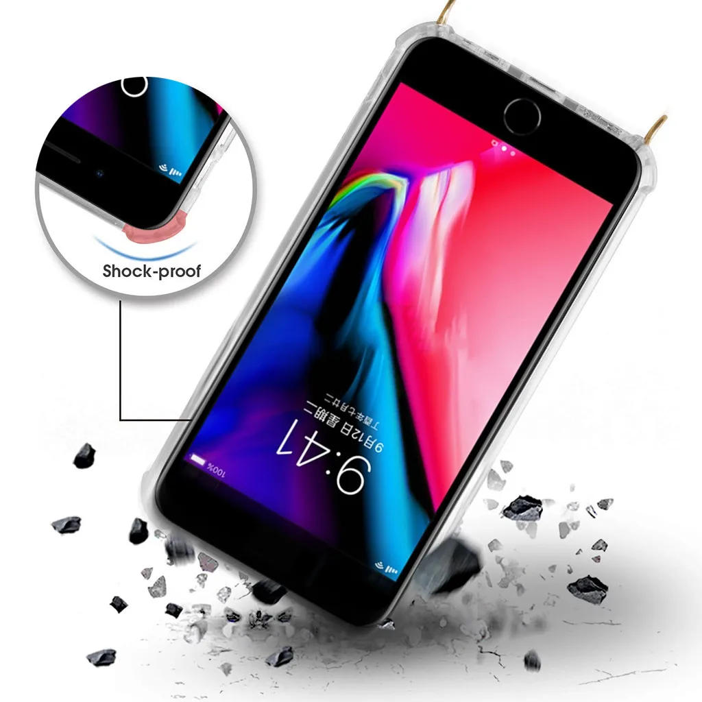 Binmer для iPhone 7/8 ремешок Модный чехол телефона на шею с выдвижной шнуровкой