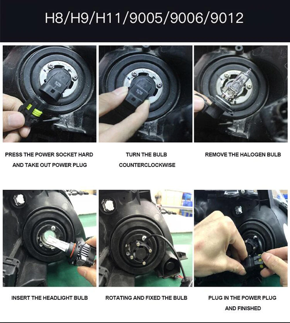 YOTONLIGHT Led H4 фар автомобиля света H11 H7 H4 9005 9006 HB3 HB4 H1 двойной Цвет светодиодные лампы 120 w 12000lm 12 V 6500 K 3000 K 4300 K