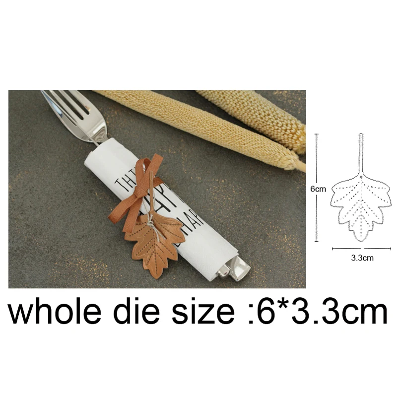 

2020 new Metal dies Maple leaf Tag Frame Cutting Dies for Diy Scrapbooking dies Decoration Embossing Album Paper Card Craft Dies