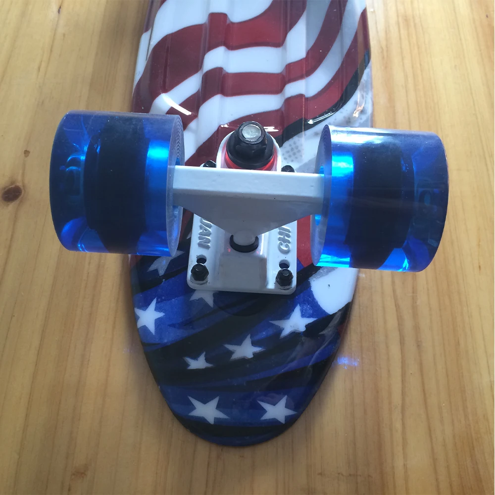 Пластиковый Скейтборд Mini Cruiser Пенни борд графический принт 22X6 дюймов ретро