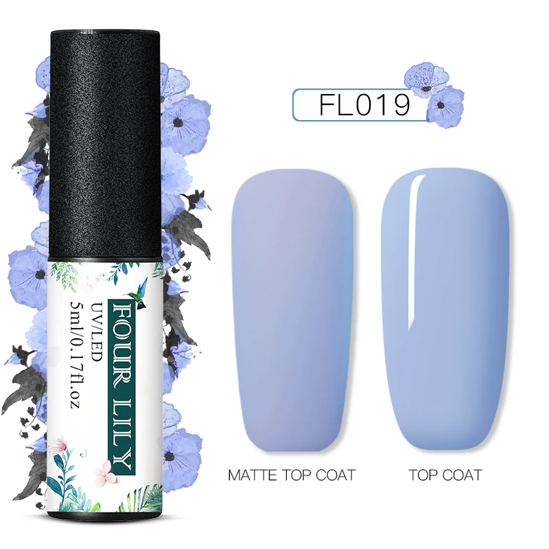 PS06790 Четыре Лили 60 Цвета Матовый УФ-гель для ногтей 5 мл Pure Nail Цвет матовый лаки для ногтей био-Гели Soak Off Гель лак для ногтей Лаки маникюрный лак - Цвет: PS06790