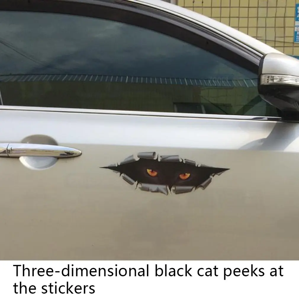 3D Stereoscopic Realistic Car Stickers Super Cool Cover Modification Peek Eyes Devil Reflective | Автомобили и мотоциклы