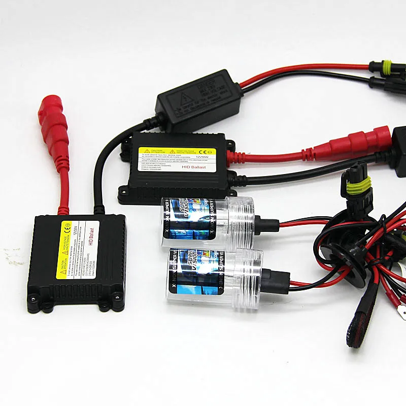 55W 12V Xenon светильник лампа автомобиля головной светильник 880 881 H1 H3 H7 H11 9005 9006 H4 4300k 6000k 8000k HID Тонкий комплект балластов для ксенона