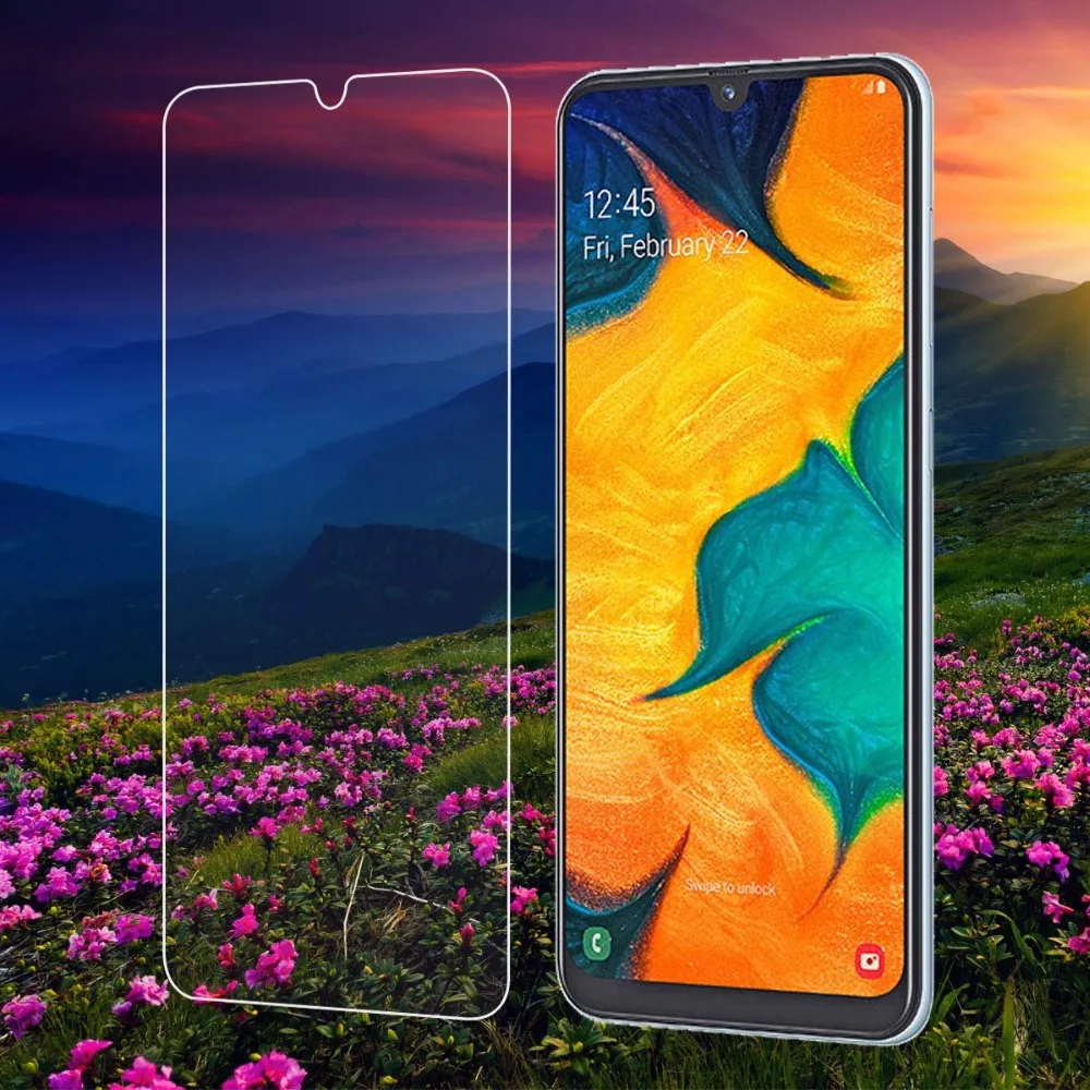 9H 2.5D стекло для SAMSUNG Galaxy A30 закаленное без пузырьков гарантия на телефон защитная