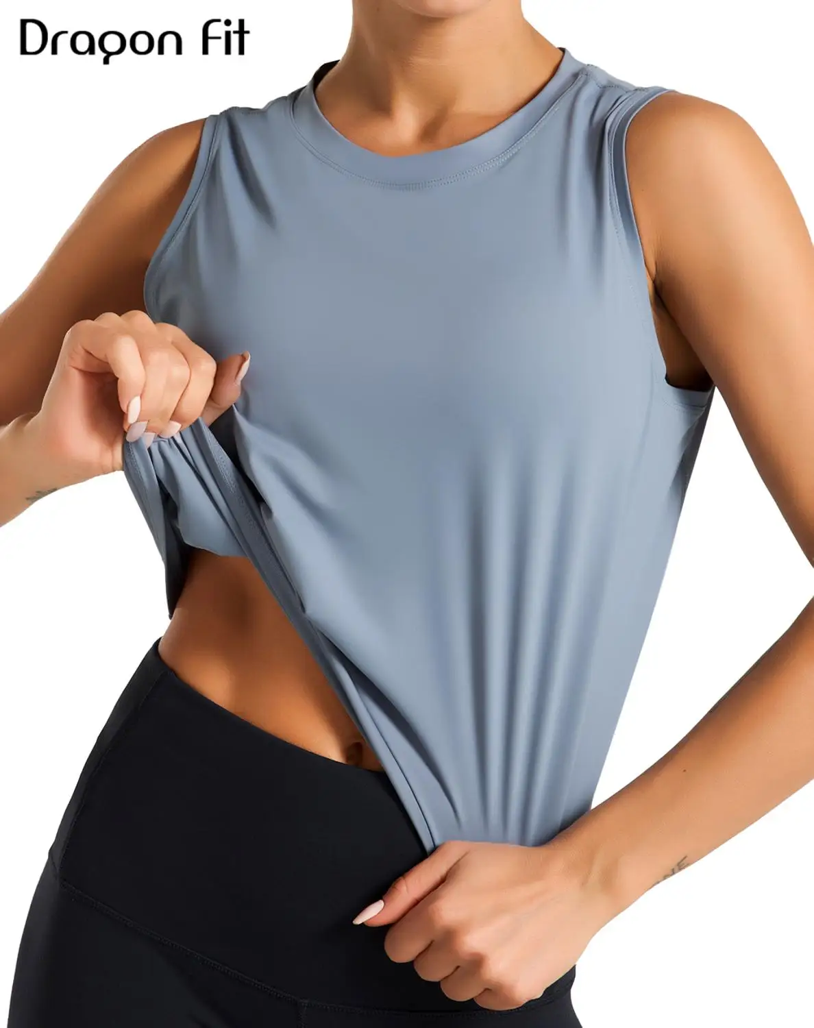 Женские Тренировочные Топы Dragon Fit спортивная одежда для спортзала топ йоги