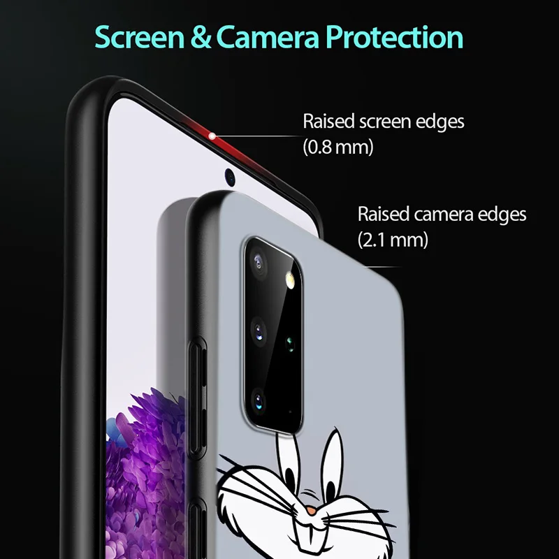 

Cartoon Funny Cute Bugs Bunny for Samsung Galaxy A12 S20 FE Plus Ultra Note 10 Lite A91 A71 A51 A42 A21S 5G Phone Case