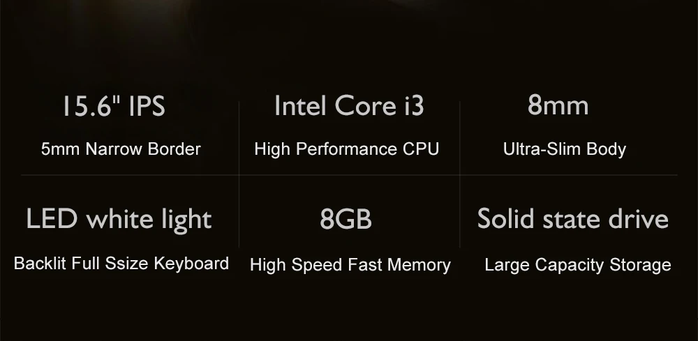 Ноутбук 15,6 дюймов 1920*1080 Intel Core i3 5005U Windows10 8 ГБ ОЗУ 1TGB SSD с полной раскладкой клавиатуры с металлической крышкой