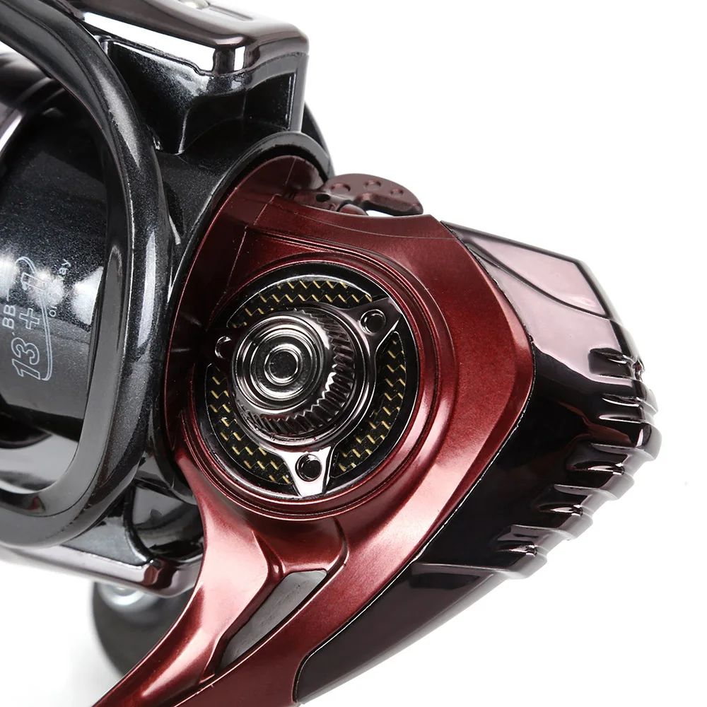 

NLUION Fishing Reel Spinning Wheel 4.7/5.2/5.5:1 Gear Ratio Aluminum Alloy Spool Screw-in Handle High Strength Body Ocean/Lake