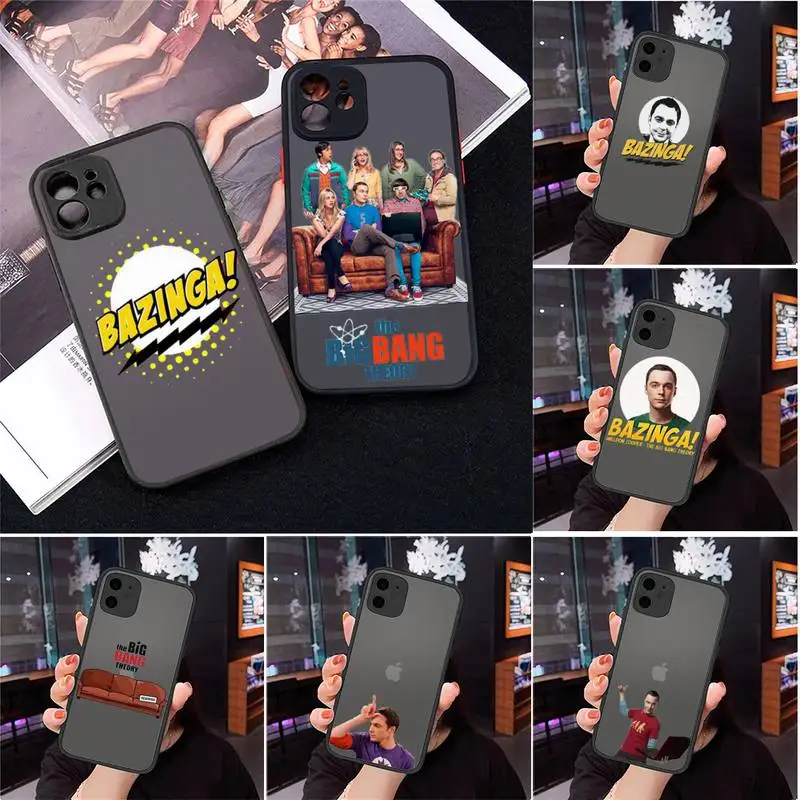 

The Big Bang tv show cartoon Phone Case For iPhone 12 11 Mini Pro XR XS Max 7 8 Plus X Matte transparent cover