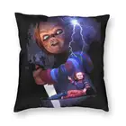 Мягкая искусственная наволочка Чаки наволочка для домашнего декора детская наволочка для подушки в стиле фильма ужасов слашер 45x45 наволочка для дома