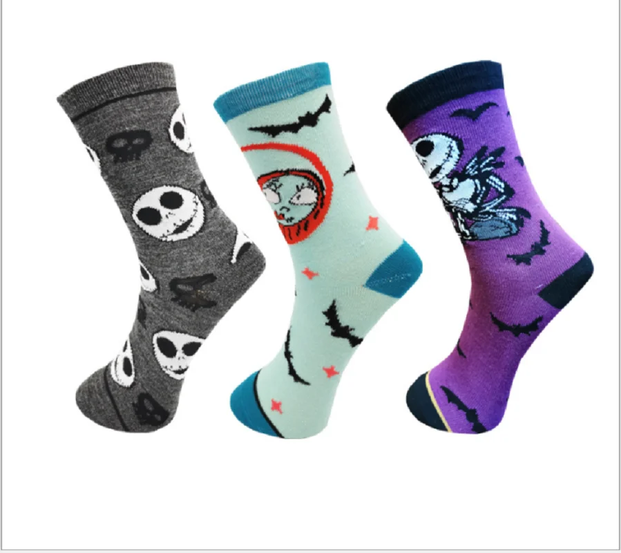 

Men Women Anime Cartoon Soft Crew Socks Adult Halloween Casual High Quality Cotton Autumn Winter Lovers Calcetines