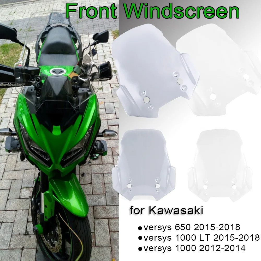 

Лобовое стекло для мотоцикла, ветровой экран для Kawasaki Versys 1000 Versys 650 2015 2016 2017 2018 Pare-brise, ветровой дефлектор