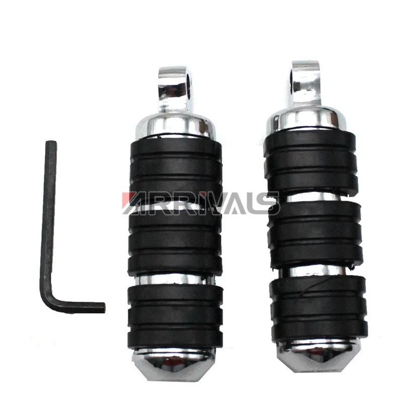 Хромированная ножная лапка для мотоцикла Мужская Передняя и задняя педали ног