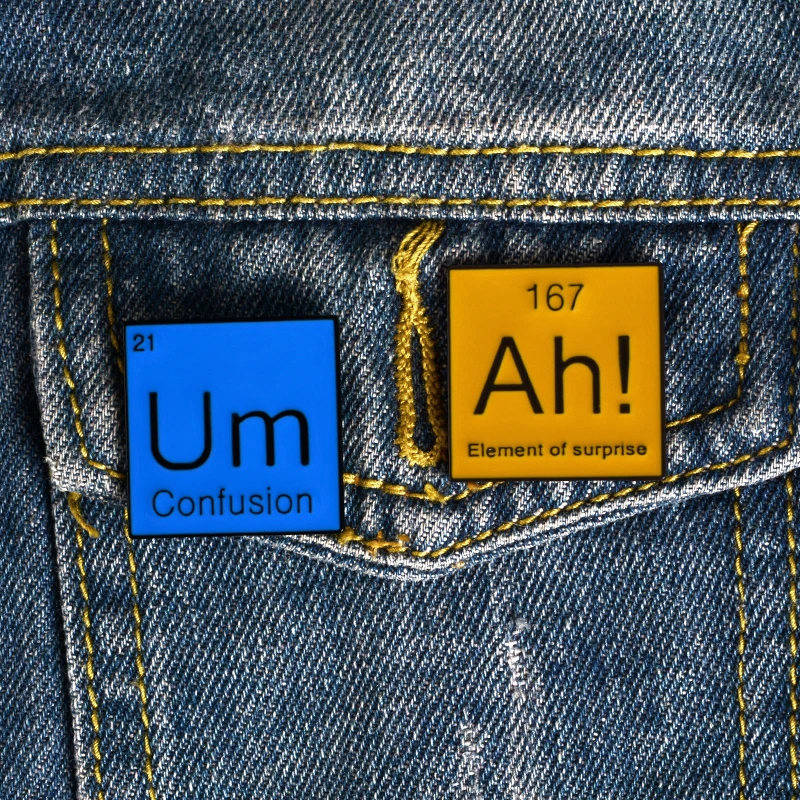 Meme perioical Table Pins Модальные частицы Ah Um Science chemistry Броши эмалированные нагрудные значки значок художника ювелирные изделия подарок