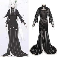 anime re life in a different world from zero cosplay costume echidna costume black dress cloak cape cheongsam qipao