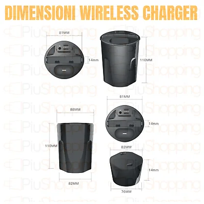 4 в 1 CARICATORE беспроводной Авто QI 10 Вт USB для IPHONE X XS AIR PODS SAMSUNG S10 | Дом и сад